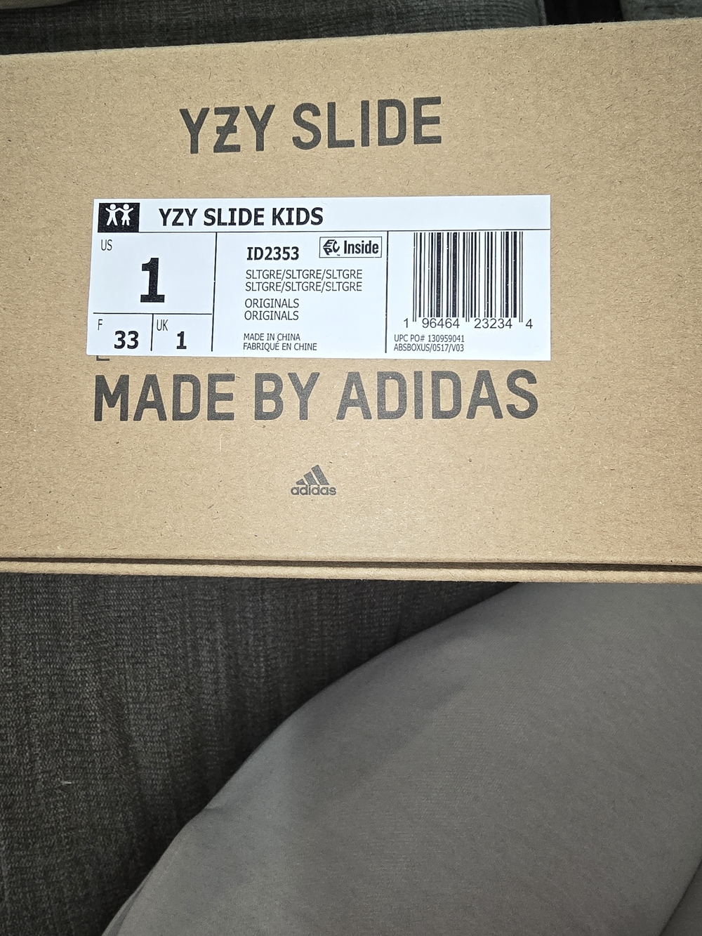 Adidas YZY Slide Kids - Salt Green